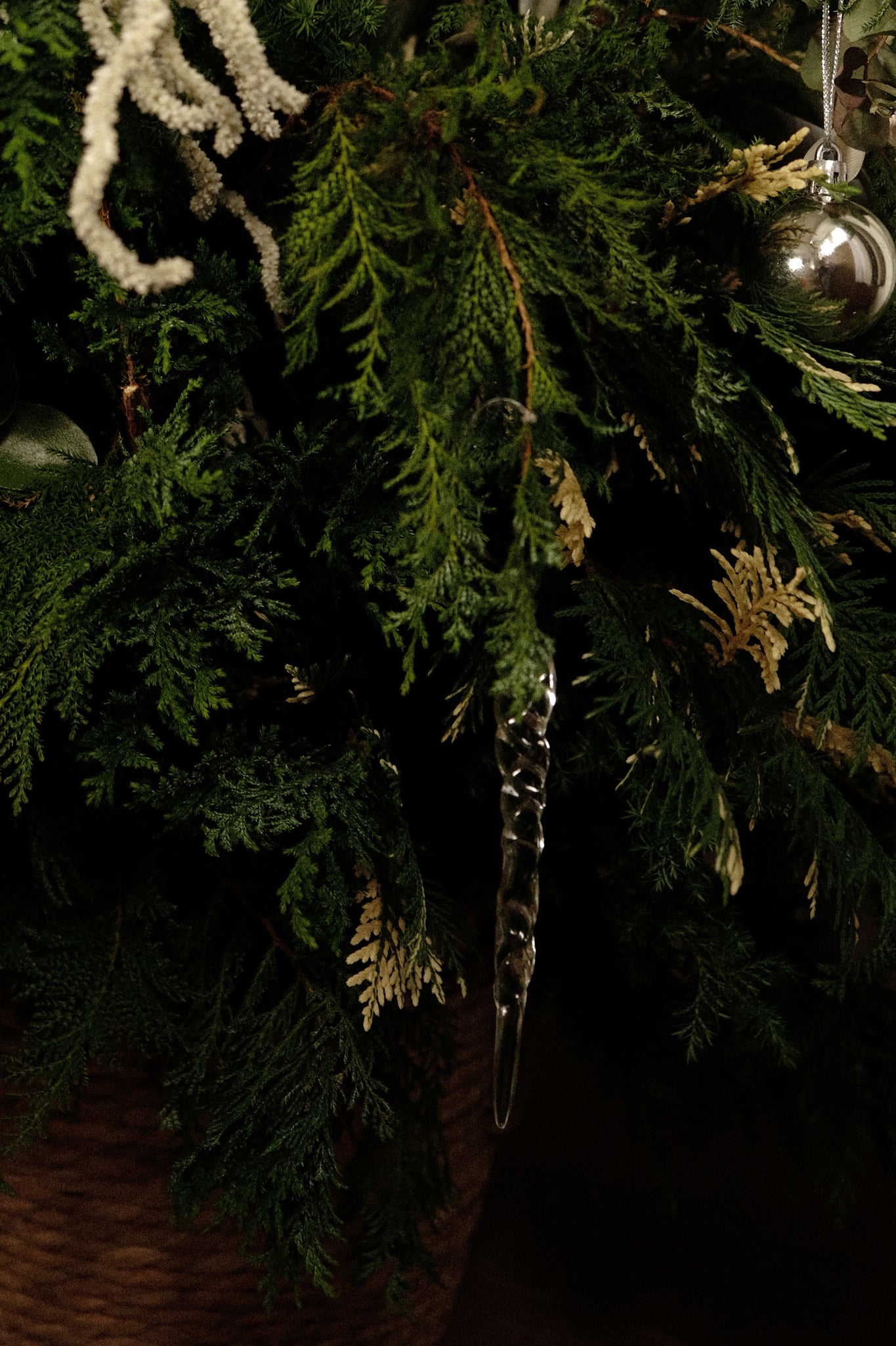 Christmas Ornaments 銀白色系掛飾禮盒15入組